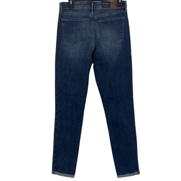 - NWT Lucky Brand Blue Ava Midrise Distress Jean Leggings skinny - Picture 5 of 9